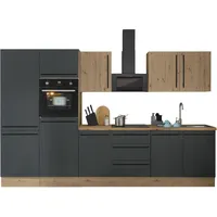 kochstation Küchenzeile Florida 330 cm schwarz