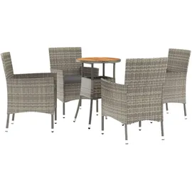 vidaXL Bistroset 5-tlg. Grau