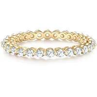 Glanzstücke München Ring aus Sterling Silber mit Zirkonia in gelbgold | Gr.: 52