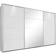 Rauch Schwebetürenschrank RAUCH "Kleiderschrank Schrank Garderobe Schlafzimmerschrank TUBONA", weiß, B:368cm H:233cm T:64cm, Holzwerkstoff, Schränke, Schwebetürenschrank Kleiderschrank, mit umfangreicher Innenausstattung und Passepartout MADE IN GERMANY