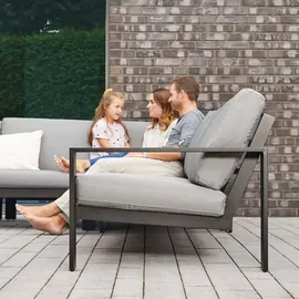 Home Deluxe RIO XXL Set 7-tlg. Grau/Schwarz