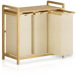 Bambus Wäschekorb Kory - Beige