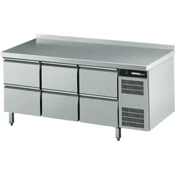 CHROMOnorm Kühltisch GN 1/1 mit 6 Zügen 1/2