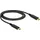 DeLock USB 3.1 Gen 2 10 Gbps) Kabel USB-C® Stecker, USB-C® Stecker 1.00m Schwarz 85531