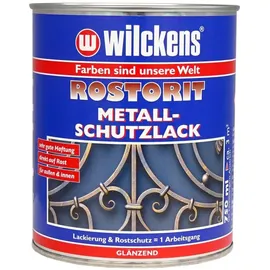 Wilckens Rostorit Metallschutzlack Schwarz glänzend 0,75 l