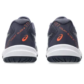 Asics Tennisschuh ASICS "COURT SLIDE 4", Herren, Gr. 43,5, indigo fog, weiß, Synthetik, Textil, Schuhe, Multicourt-Schuh, Allcourtschuh