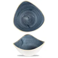 Churchill 12 x Schale dreieckig 18,5cm STONECAST blueberry