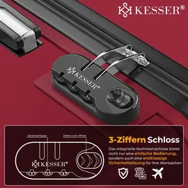 Kesser Koffer-Set 3-tlg. rot/abs