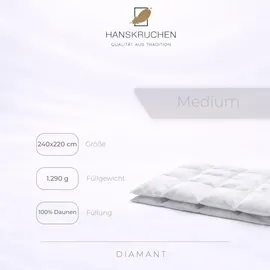 HANSKRUCHEN GmbH Hanskruchen, Diamant (1290 g, Daune, 240 x 220 cm)