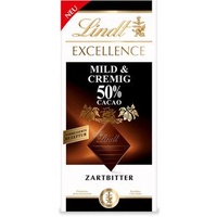 Lindt Tafelschokolade Excellence Mild und Cremig 50%, 100g