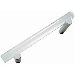 Möbelgriff 200mm, Bohrabstand 128mm, kristall klar