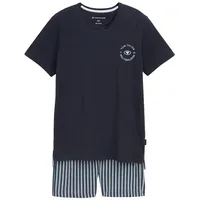 Tom Tailor Herren Pyjama-Set aus Baumwollle mit Logo-Print und