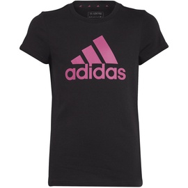 adidas Essentials Big Logo Cotton T-Shirt Kinder 095A - black/selufu 140