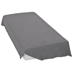 Bettlaken CINDERELLA "Biber", grau (anthrazit), B:160cm L:260cm, Biber, Obermaterial: 100% Baumwolle, Laken, in weicher Biber Qualität