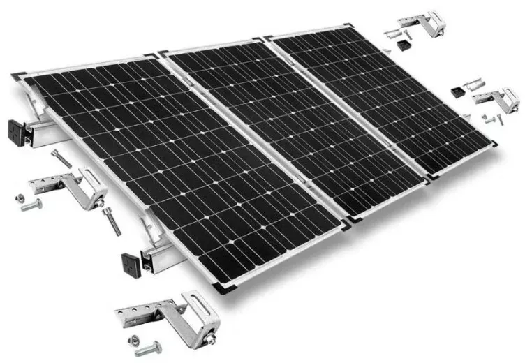 Befestigungskit mit Dachhaken 3-fach verstellbar (für Dachziegel) für Schrägdachmontage Solarpanele Rahmenhöhe 35mm | 3 | 35mm