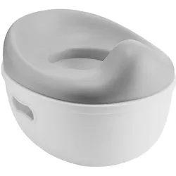 Kikkaboo Töpfchen 3 in 1 Trio, Toilettensitz, Tritthocker, rutschfeste Basis grau