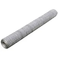 vidaXL Maschendraht 25 x 0,75 m Silber