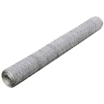 vidaXL Maschendraht 25 x 0,75 m Silber