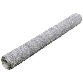 vidaXL Maschendraht 25 x 0,75 m Silber