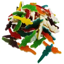 fruchtgummi-klassiker Fruchtgummi Krokodile mit weichem Schaumzuckerboden Halal 1000g