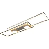 Trio Deckenleuchte Albany 100 cm x 8 cm x 28 cm Nickel matt