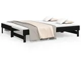 vidaXL Tagesbett 90 x 190 cm Schwarz