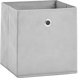 Aufbewahrungsbox ZELLER PRESENT, grau, B:28cm H:28cm T:28cm, Vlies, Aufbewahrungsboxen, faltbar und schnell verstaut
