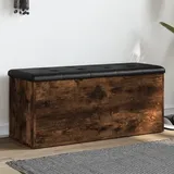 vidaXL Sitzbank mit Stauraum Räuchereiche 102 x 42 x 45 cm
