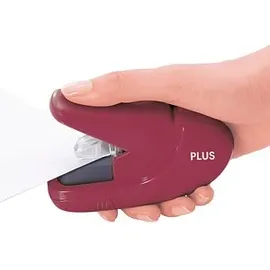 Plus Japan Klammerloses Heftgerät weinrot,