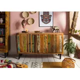Sideboard Altholz 150x45x86 mehrfarbig lackiert SIXTIES #111