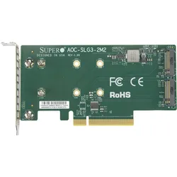 Supermicro AOC-SLG3-2M2 - Schnittstellenadapter