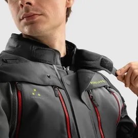 Rebelhorn Hardy 3.0 Textiljacke Grau/Schwarz/Rot XS