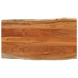 vidaXL Tischplatte 100x60x3,8cm Rechteckig Massivholz Akazie Baumkante