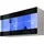 komodee Vitrine Hängevitrine 100 x 50 x 27,2 cm Schwarz/Weiß