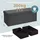 Blumtal Truhenbank Grau 110 x 38 x 38 cm