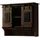 MASSIVMOEBEL24.DE Wandgarderobe Railway 90 x 30 x 75 cm Braun
