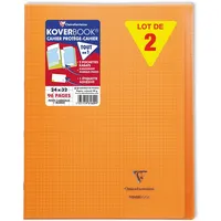Clairefontaine 10x Koverbook, Heft 24x32cm, 48 Blatt 90g,kariert Orange