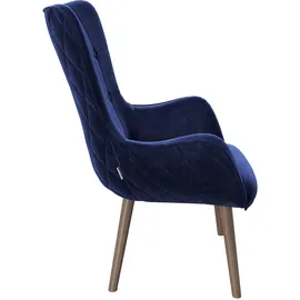 Playboy Bridget Samt 68 x 77 x 99 cm blau
