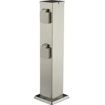 Heitronic Energieverteiler 4-fach Edelstahl 470 mm ohne Zuleitung weiß