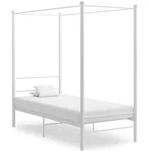 vidaXL Himmelbett 90 x 200 cm Weiß