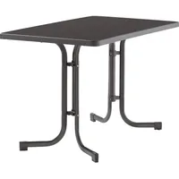 Sieger Boulevard-Klapptisch mit mecalit-Pro-Platte 115 x 70 x 72 cm eisengrau/schieferdekor anthrazit