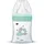 Dodie Babyflasche, Antikolik Initiation+, Glas, grün, Vogel, 150 ml, 0-6 Monate, runder Sauger, Fluss 1