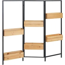 Mendler HWC-L32 116 x 118 cm Schwarz, Natur