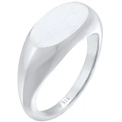 Elli Siegelring Oval Glanz Geo Basic Trend 925 Silber Ringe   Damen 