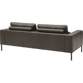 Musterring Couch Leder 3-Sitzer Braun