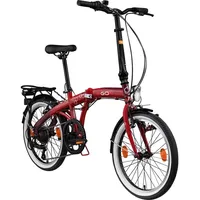 Agon Parklane Klapprad für Damen und Herren 150 - 185 cm Klappfahrrad mit 6 Gängen Fahrrad Faltrad mit Beleuchtung StVZO und Fahrradständer