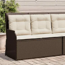 vidaXL Gartenbank mit Kissen 1-tlg 110 x 60 x 85 cm Braun