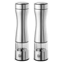 Zwilling Elektrische Gewürzmühle Edelstahl 2er Set Weiß befüllt