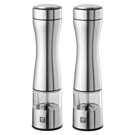 Zwilling Elektrische Gewürzmühle Edelstahl 2er Set Weiß befüllt