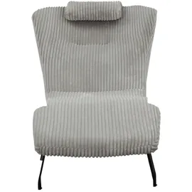 SalesFever Relaxliege Hellgrau Texturstoff 390399